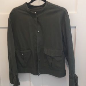 Linen Green Jacket